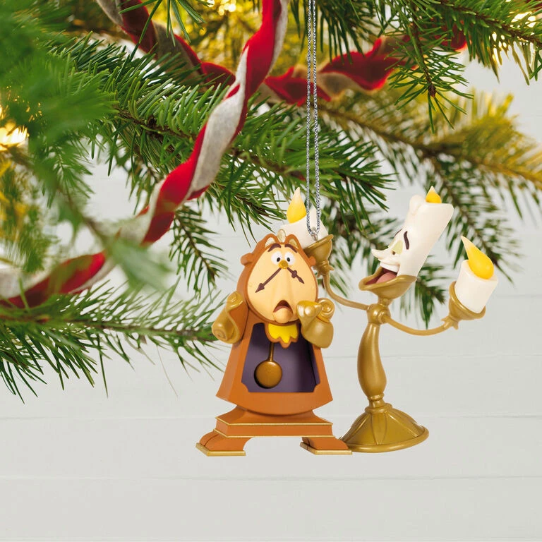 Hallmark Disney Beauty And The Beast Lumiere And Cogsworth Ornament 2 Hallmark Disney Beauty And The Beast Lumiere And Cogsworth Ornament - Image 2