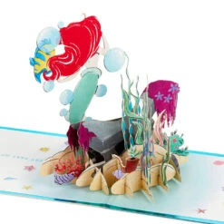 Hallmark Disney The Little Mermaid Wishing You Happiness 3D Pop-Up Card 13 Hallmark Disney The Little Mermaid Wishing You Happiness 3D Pop-Up Card -Hallmark Disney The Little Mermaid Ariel 3D PopUp Card for Her 1499LAD2902 04