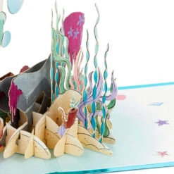 Hallmark Disney The Little Mermaid Wishing You Happiness 3D Pop-Up Card 14 Hallmark Disney The Little Mermaid Wishing You Happiness 3D Pop-Up Card -Hallmark Disney The Little Mermaid Ariel 3D PopUp Card for Her 1499LAD2902 05