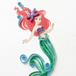 Hallmark Disney The Little Mermaid Ariel Happy Wish Quilled Paper Handmade Card 11 Hallmark Disney The Little Mermaid Ariel Happy Wish Quilled Paper Handmade Card -Hallmark Disney The Little Mermaid Ariel Quilled Paper Card 1299LAD2858 04