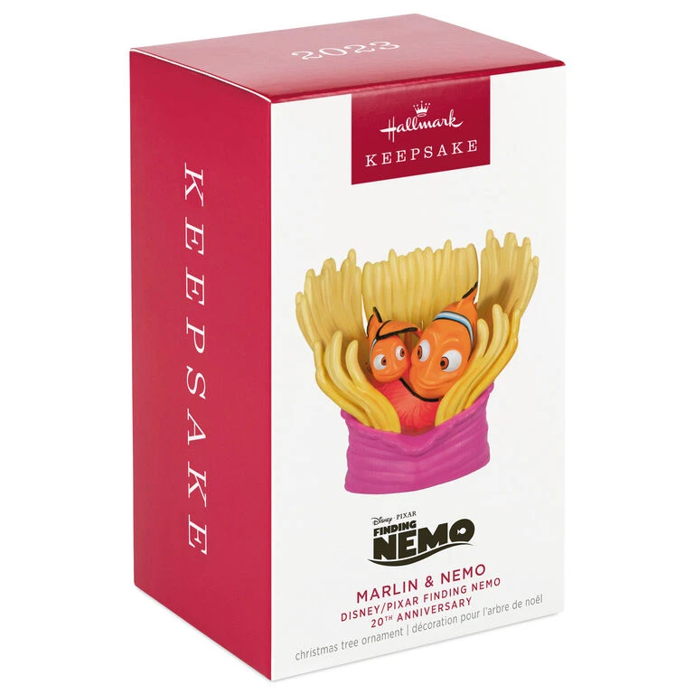 Hallmark Disney/Pixar Finding Nemo 20th Anniversary Marlin & Nemo Ornament 4 Hallmark Disney/Pixar Finding Nemo 20th Anniversary Marlin & Nemo Ornament - Image 4