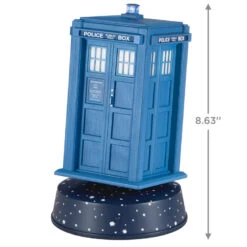 Hallmark Doctor Who 60th Anniversary TARDIS Tabletop Decoration With Light, Sound And Motion 6 Hallmark Doctor Who 60th Anniversary TARDIS Tabletop Decoration With Light, Sound And Motion -Hallmark Doctor Who TARDIS Keepsake Decoration 1QFM3949 03