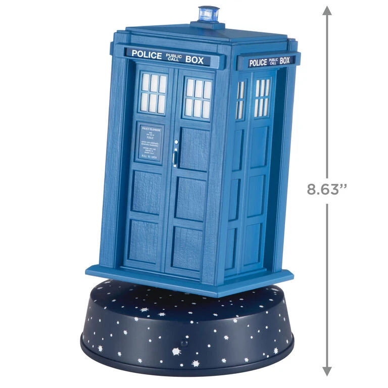Hallmark Doctor Who 60th Anniversary TARDIS Tabletop Decoration With Light, Sound And Motion 3 Hallmark Doctor Who 60th Anniversary TARDIS Tabletop Decoration With Light, Sound And Motion - Image 3