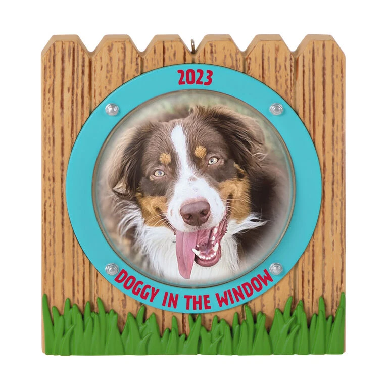 Hallmark Doggy In The Window 2023 Photo Frame Ornament 1 Hallmark Doggy In The Window 2023 Photo Frame Ornament