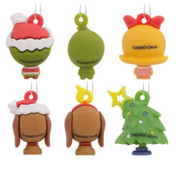 Mini Dr. Seuss's How The Grinch Stole Christmas!™ Shatterproof Hallmark Ornaments, Set Of 6 -Hallmark Dr. Seuss How the Grinch Stole Christmas Miniature Christmas Ornaments Set of 6 3HCM912 06