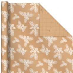 Hallmark Elegant Evergreens 2-Pack Holiday Wrapping Paper, 150 Sq. Ft. 11 Hallmark Elegant Evergreens 2-Pack Holiday Wrapping Paper, 150 Sq. Ft. -Hallmark Elegant Evergreens Holiday Wrapping Paper 5JXW1203 05