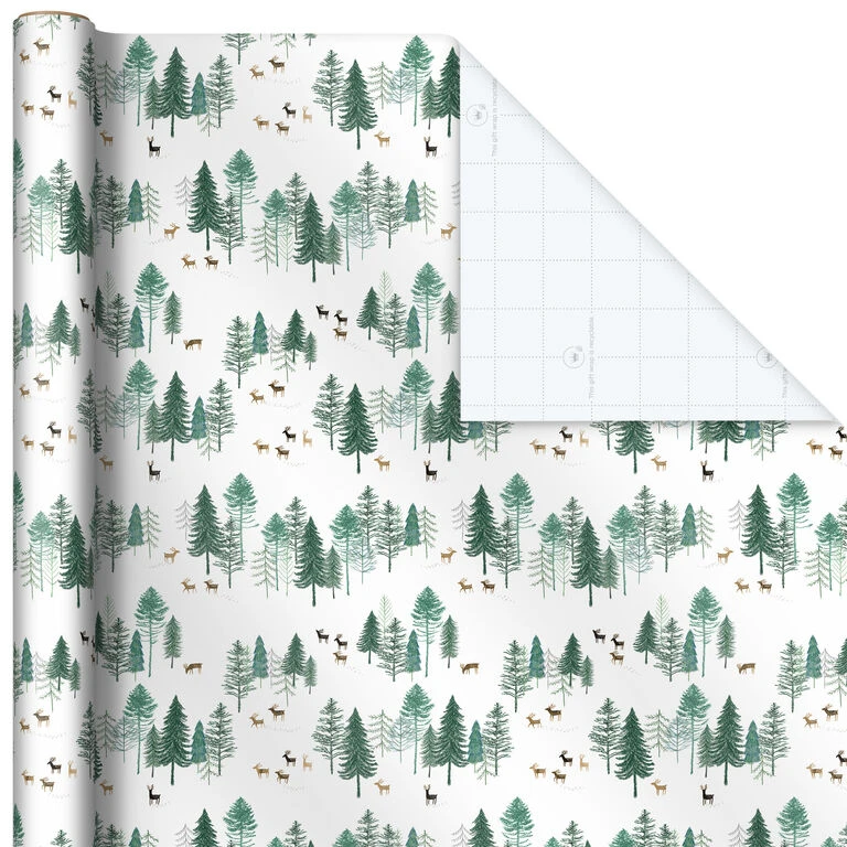 Hallmark Elegant Evergreens 2-Pack Holiday Wrapping Paper, 150 Sq. Ft. 6 Hallmark Elegant Evergreens 2-Pack Holiday Wrapping Paper, 150 Sq. Ft. - Image 6