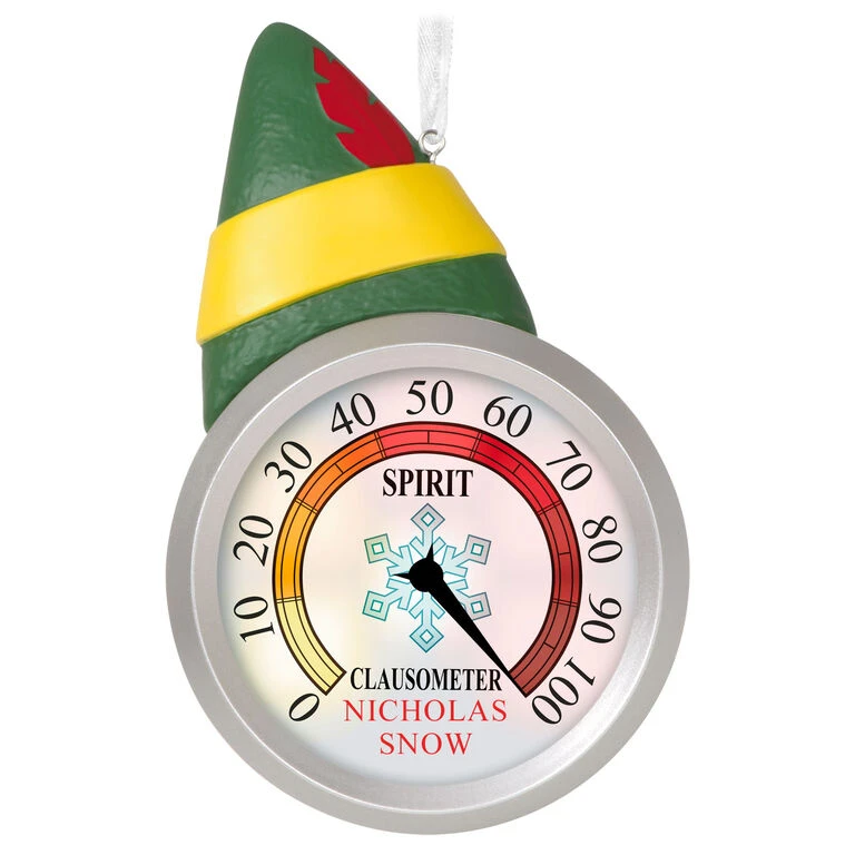 Hallmark Elf™ Clausometer Personalized Ornament With Light 1 Hallmark Elf™ Clausometer Personalized Ornament With Light