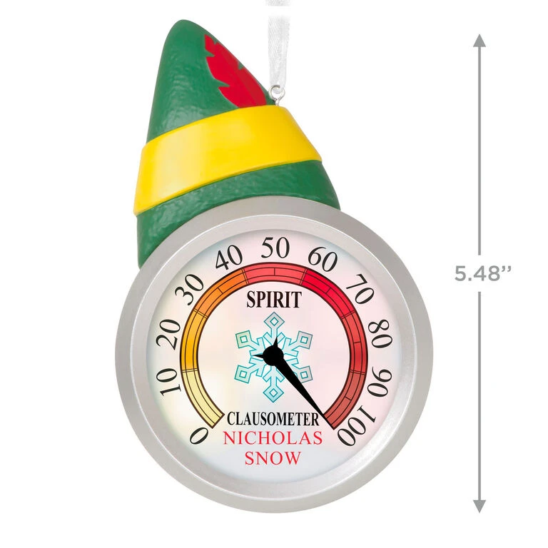 Hallmark Elf™ Clausometer Personalized Ornament With Light 3 Hallmark Elf™ Clausometer Personalized Ornament With Light - Image 3