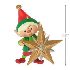 Hallmark North Pole Tree Trimmers Ornament 8 Hallmark North Pole Tree Trimmers Ornament -Hallmark Elf With Christmas Tree Keepsake Ornament 1799QXR8069 03