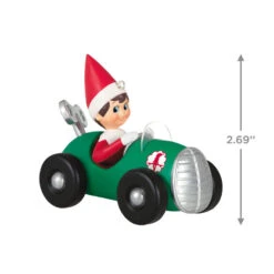 Hallmark The Elf On The Shelf® Race To The Finish Scout Elf™ Ornament 8 Hallmark The Elf On The Shelf® Race To The Finish Scout Elf™ Ornament -Hallmark Elf on the Shelf in Race Car Keepsake Ornament 1799QXI7357 03