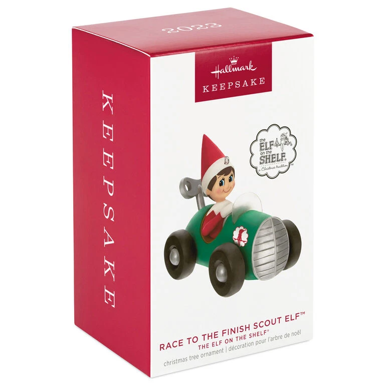 Hallmark The Elf On The Shelf® Race To The Finish Scout Elf™ Ornament 4 Hallmark The Elf On The Shelf® Race To The Finish Scout Elf™ Ornament - Image 4