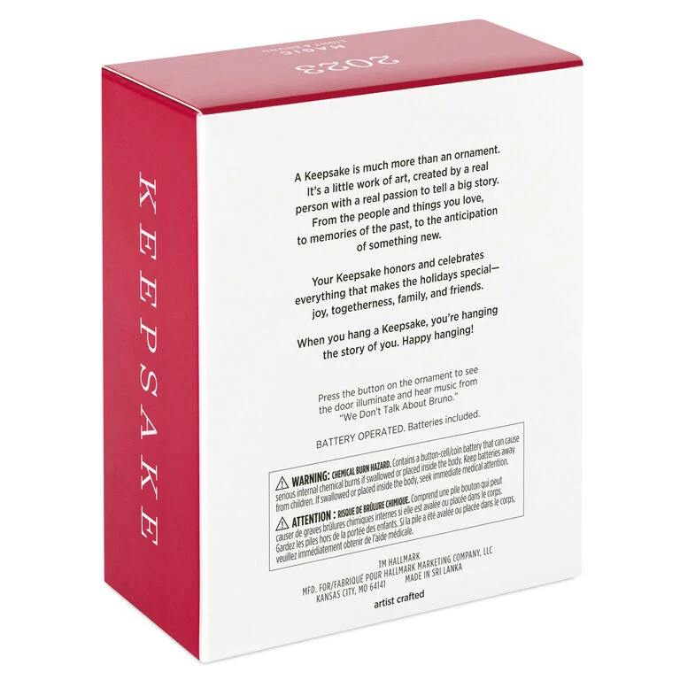 Hallmark Disney Encanto We Don't Talk About Bruno Musical Ornament With Light 5 Hallmark Disney Encanto We Don't Talk About Bruno Musical Ornament With Light - Image 5