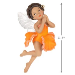 Hallmark Fairy Messengers Special Edition Ornament 8 Hallmark Fairy Messengers Special Edition Ornament -Hallmark Fairy in Orange Flower Dress Keepsake Ornament 1699QGO2789 03