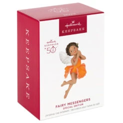 Hallmark Fairy Messengers Special Edition Ornament 9 Hallmark Fairy Messengers Special Edition Ornament -Hallmark Fairy in Orange Flower Dress Keepsake Ornament 1699QGO2789 04