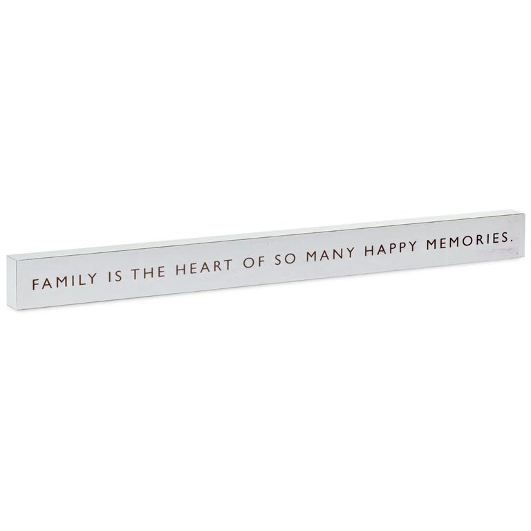 Hallmark Family Is The Heart Wood Quote Sign, 23.5x2 1 Hallmark Family Is The Heart Wood Quote Sign, 23.5x2
