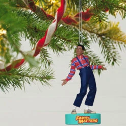 Hallmark Family Matters Steve Urkel Ornament With Sound -Hallmark Family Matters Steve Urkel Keepsake Ornament 2199QXI6267 02