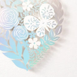 Hallmark Floral Laser Foil Heart Blank Note Cards, Box Of 8 7 Hallmark Floral Laser Foil Heart Blank Note Cards, Box Of 8 -Hallmark Floral Laser Foil Heart Blank Note Cards 1499THK2105 03