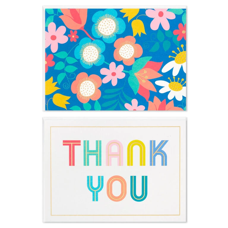 Hallmark Floral And Lettering Bulk Blank Note Cards, Pack Of 50 2 Hallmark Floral And Lettering Bulk Blank Note Cards, Pack Of 50 - Image 2