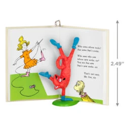 Hallmark Dr. Seuss's Fox In Socks™ Who Sews Whose Socks? Ornament -Hallmark Fox in Socks Book Keepsake Ornament 1799QXI7319 03