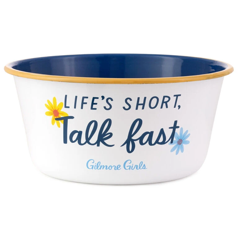Hallmark Gilmore Girls Life's Short, Talk Fast Popcorn Bowl 1 Hallmark Gilmore Girls Life's Short, Talk Fast Popcorn Bowl