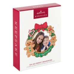 Hallmark Oh-So-Sweet Grandkids Photo Frame Ornament 9 Hallmark Oh-So-Sweet Grandkids Photo Frame Ornament -Hallmark Gingerbread Grandkids Picture Frame Keepsake Ornament 1599QGO2589 04