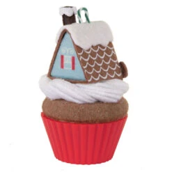 Hallmark Christmas Cupcakes Gingerbread Goodness Ornament -Hallmark Gingerbread House Cupcake Keepsake Ornament 1599QXR8017 06
