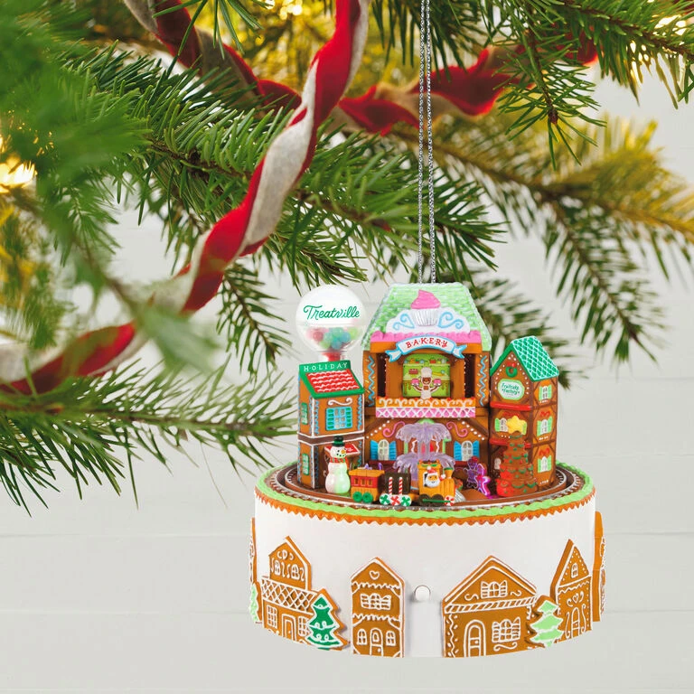 Hallmark Gingerbread Village Musical Ornament With Light And Motion 2 Hallmark Gingerbread Village Musical Ornament With Light And Motion - Image 2