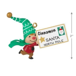 Hallmark Gnome For Christmas Cinnamon's Letter To Santa Ornament 8 Hallmark Gnome For Christmas Cinnamon's Letter To Santa Ornament -Hallmark Girl Gnome Letter to Santa Keepsake Ornament 1799QXE3319 03