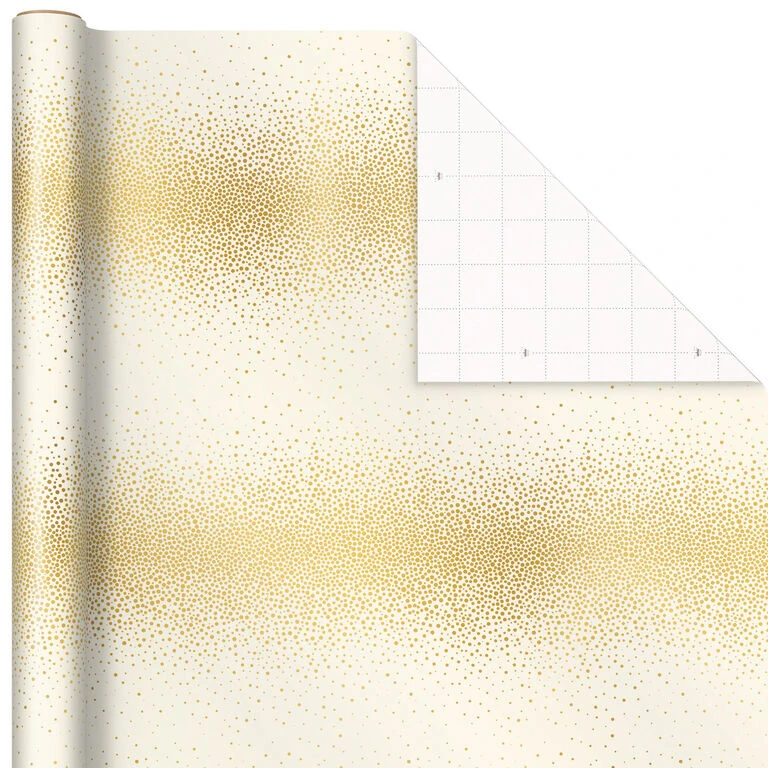 Hallmark Gold And White 6-Pack Holiday Wrapping Paper Assortment, 180 Sq. Ft. 3 Hallmark Gold And White 6-Pack Holiday Wrapping Paper Assortment, 180 Sq. Ft. - Image 3