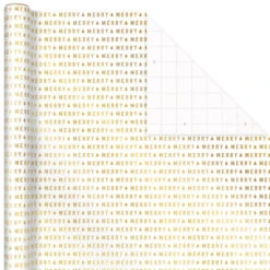 Hallmark Gold And White 6-Pack Holiday Wrapping Paper Assortment, 180 Sq. Ft. 13 Hallmark Gold And White 6-Pack Holiday Wrapping Paper Assortment, 180 Sq. Ft. -Hallmark Gold and White Christmas Wrapping Paper Assortment 5JXW1086 04