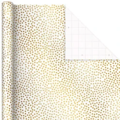 Hallmark Gold And White 6-Pack Holiday Wrapping Paper Assortment, 180 Sq. Ft. 15 Hallmark Gold And White 6-Pack Holiday Wrapping Paper Assortment, 180 Sq. Ft. -Hallmark Gold and White Christmas Wrapping Paper Assortment 5JXW1086 06