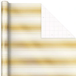 Hallmark Gold And White 6-Pack Holiday Wrapping Paper Assortment, 180 Sq. Ft. 16 Hallmark Gold And White 6-Pack Holiday Wrapping Paper Assortment, 180 Sq. Ft. -Hallmark Gold and White Christmas Wrapping Paper Assortment 5JXW1086 07