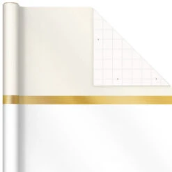 Hallmark Gold And White 6-Pack Holiday Wrapping Paper Assortment, 180 Sq. Ft. 17 Hallmark Gold And White 6-Pack Holiday Wrapping Paper Assortment, 180 Sq. Ft. -Hallmark Gold and White Christmas Wrapping Paper Assortment 5JXW1086 08