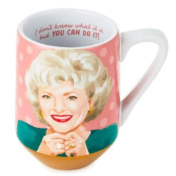 Hallmark Rose The Golden Girls You Can Do It Mug, 15 Oz. 5 Hallmark Rose The Golden Girls You Can Do It Mug, 15 Oz. -Hallmark Golden Girls Rose Mug 1GOL1036 03