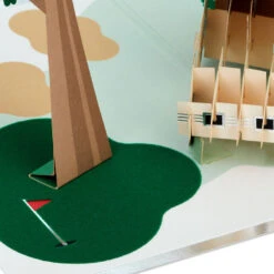 Hallmark Hope Your Day Is Good To A Tee Golf 3D Pop-Up Card 13 Hallmark Hope Your Day Is Good To A Tee Golf 3D Pop-Up Card -Hallmark Golf Cart Pun Good Day 3D PopUp Card 5RZH1304 05