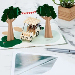Hallmark Hope Your Day Is Good To A Tee Golf 3D Pop-Up Card 16 Hallmark Hope Your Day Is Good To A Tee Golf 3D Pop-Up Card -Hallmark Golf Cart Pun Good Day 3D PopUp Card 5RZH1304 08