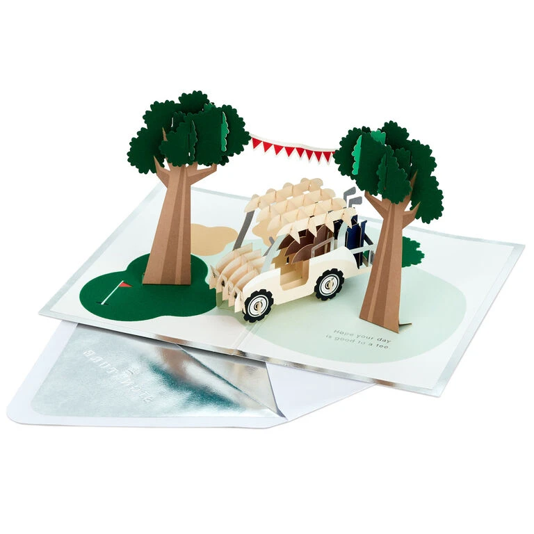 Hallmark Hope Your Day Is Good To A Tee Golf 3D Pop-Up Card 10 Hallmark Hope Your Day Is Good To A Tee Golf 3D Pop-Up Card - Image 10