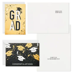 Hallmark Confetti Celebration Assorted Graduation Cards, Pack Of 36 9 Hallmark Confetti Celebration Assorted Graduation Cards, Pack Of 36 -Hallmark Grad Caps Confetti Graduation Cards Assortment 5GEY1003 03