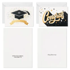 Hallmark Confetti Celebration Assorted Graduation Cards, Pack Of 36 10 Hallmark Confetti Celebration Assorted Graduation Cards, Pack Of 36 -Hallmark Grad Caps Confetti Graduation Cards Assortment 5GEY1003 04