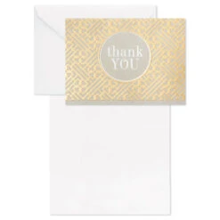 Hallmark Gray And Gold Bulk Blank Thank-You Notes, Pack Of 50 10 Hallmark Gray And Gold Bulk Blank Thank-You Notes, Pack Of 50 -Hallmark Gray and Gold Bulk Blank ThankYou Notes Multipack 3THK2522 04