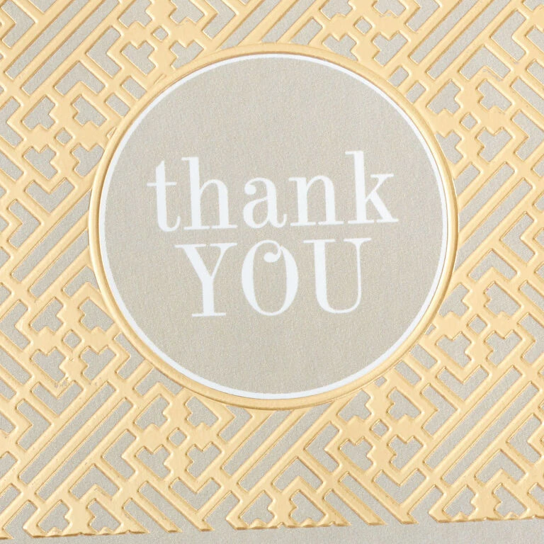 Hallmark Gray And Gold Bulk Blank Thank-You Notes, Pack Of 50 5 Hallmark Gray And Gold Bulk Blank Thank-You Notes, Pack Of 50 - Image 5