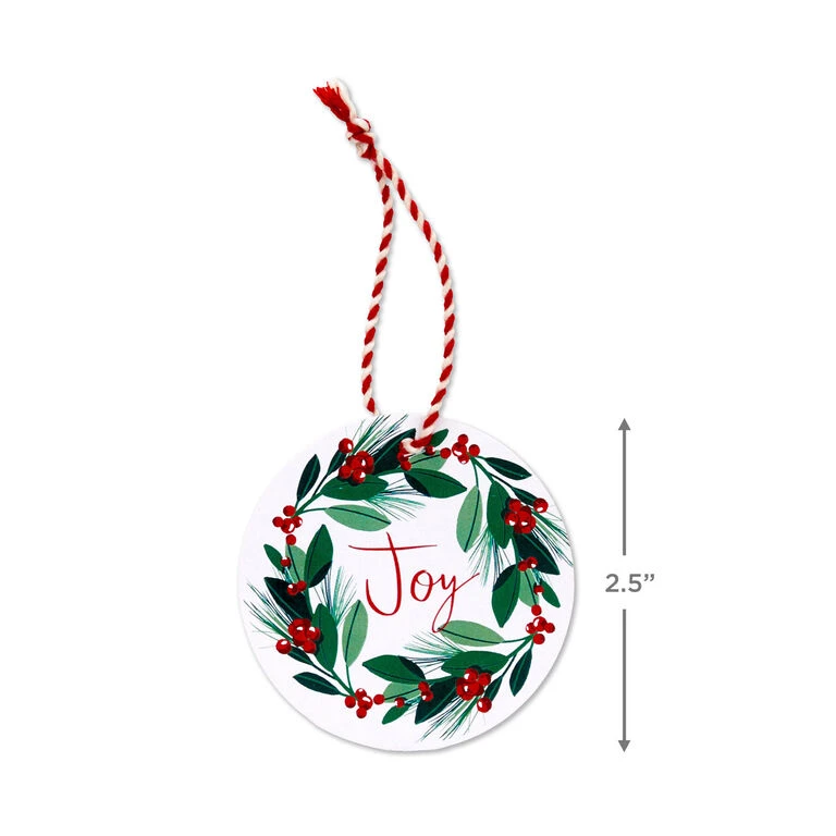 Hallmark 26" Greenery And Berries Christmas Fabric Gift Wrap With Twine And Tag 5 Hallmark 26" Greenery And Berries Christmas Fabric Gift Wrap With Twine And Tag - Image 5