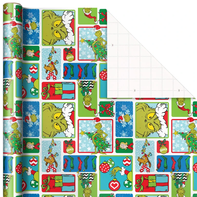 Hallmark Dr. Seuss™ Grinch 3-Pack Christmas Wrapping Paper Assortment, 105 Sq. Ft. 6 Hallmark Dr. Seuss™ Grinch 3-Pack Christmas Wrapping Paper Assortment, 105 Sq. Ft. - Image 6