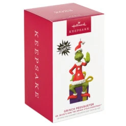 Hallmark Dr. Seuss's How The Grinch Stole Christmas!™ Grinch Peekbuster Ornament With Motion-Activated Sound 9 Hallmark Dr. Seuss's How The Grinch Stole Christmas!™ Grinch Peekbuster Ornament With Motion-Activated Sound -Hallmark Grinch Peekbuster Keepsake Ornament 2699QXI7067 04