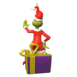 Hallmark Dr. Seuss's How The Grinch Stole Christmas!™ Grinch Peekbuster Ornament With Motion-Activated Sound 11 Hallmark Dr. Seuss's How The Grinch Stole Christmas!™ Grinch Peekbuster Ornament With Motion-Activated Sound -Hallmark Grinch Peekbuster Keepsake Ornament 2699QXI7067 06