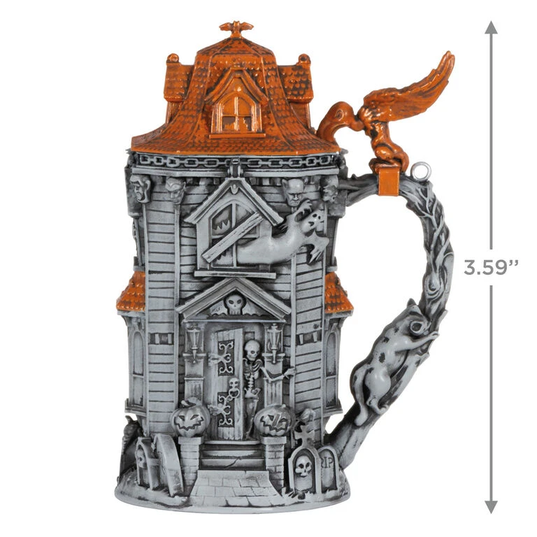 Hallmark Hoppy Halloween Beer Stein 2023 Ornament 3 Hallmark Hoppy Halloween Beer Stein 2023 Ornament - Image 3