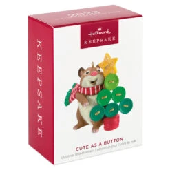 Hallmark Cute As A Button Ornament -Hallmark Hamster With Button Tree Keepsake Ornament 1599QXR8259 04