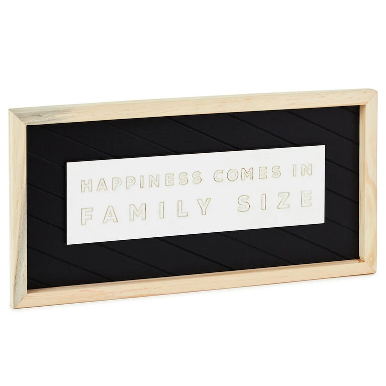 Hallmark Family Size Happiness Framed Quote Sign, 14x7 1 Hallmark Family Size Happiness Framed Quote Sign, 14x7