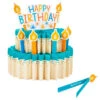 Hallmark Happy Birthday Cake 3-D Pop-Up Honeycomb Centerpiece